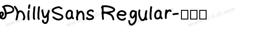 PhillySans Regular字体转换